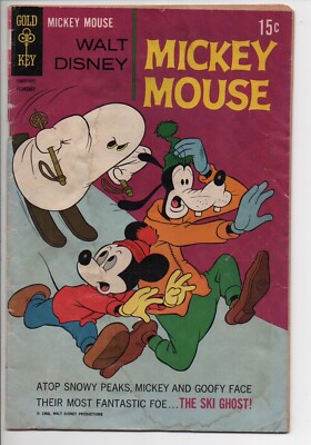 Walt Disney Mickey Mouse 120 Gold Key Comic Book 1968 Goofy Face