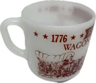 BICENTENNIAL 1776-1976 Coffee Cup-Wagon Train Pilgrimage To Pennsylvania,Vintage