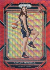 2023 Panini Prizm WNBA TAYLOR MIKESELL RC ROOKIE #145 RED RUBY WAVE PRIZM DREAM