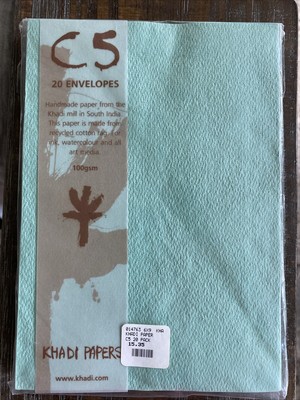 Khadi Papers 6x9 Handmade Envelopes Brand New Pack Of 20