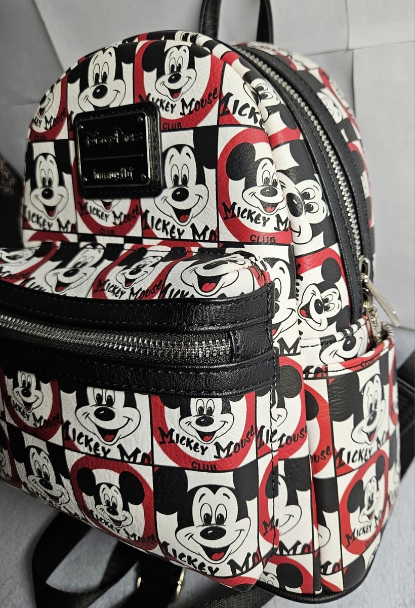Disney Parks x Loungefly Mickey Mouse Club black white red  display picture 1