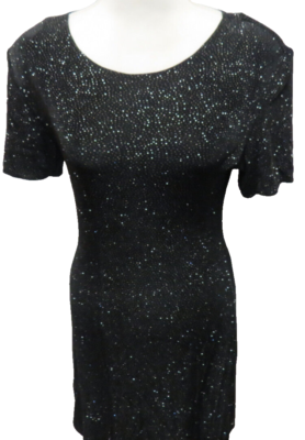 Black Sparkle Dress Rhinestones Pull-Over Stretch Form Fitted Swirl Bottom Sz 8 | eBay Black Sparkle Dress Rhinestones Pull-Over Stretch Form Fitted Swirl Bottom Sz 8 | eBay
