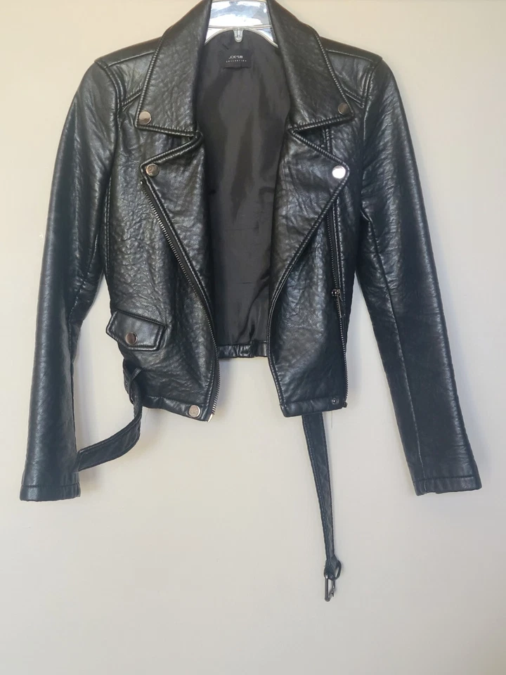 Chaqueta Joes Jeans Imitación Cuero-XS-Negro-Extra Pequeña Mujer  Foto 2 de 4