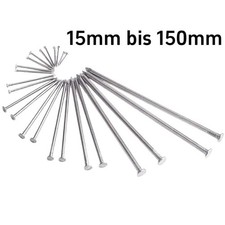 Pasadores de alambre clavos cabeza plana acero inoxidable clavo clavos de acero 15 mm - 150 mm carpintería DIY