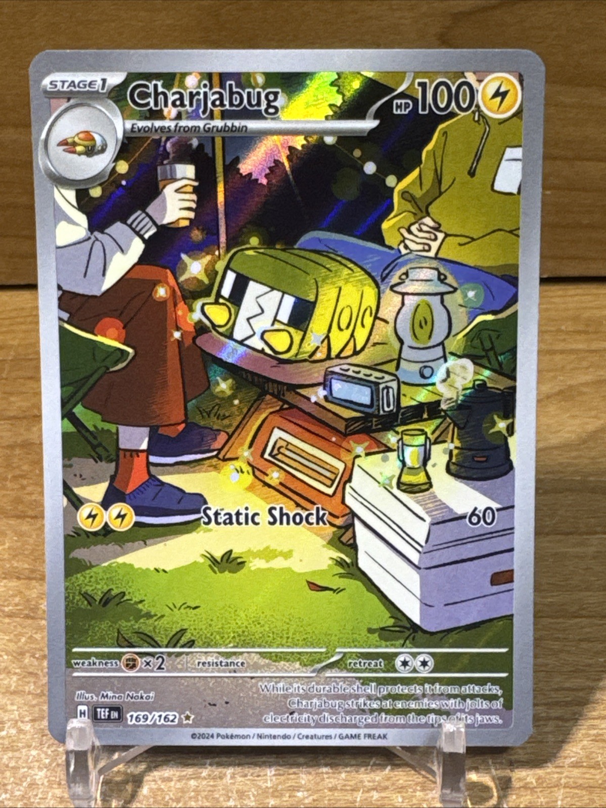 Charjabug - 169/162 - Pokemon Temporal Forces Illustration Rare Card NM