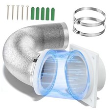 Magnetic Dryer Vent Coupling - Airtight Seal, Quick Connect Strong Magnet