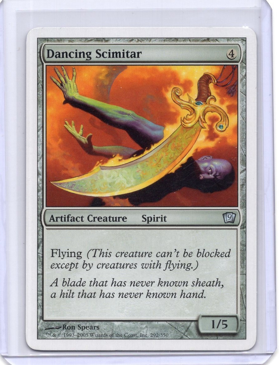 Dancing Scimitar 292 9th Edition MTG Magic the Gathering Uncommon LP