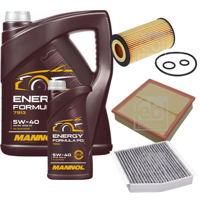 FEBI Inspektionspaket 6L MANNOL Energy Formula PD 5W-40 für Mercedes-Benz