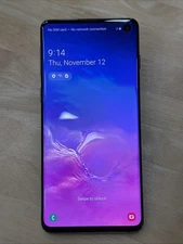 Samsung Galaxy S10 - SM-G973U - 128 GB - Black (Unlocked) Tested & Works