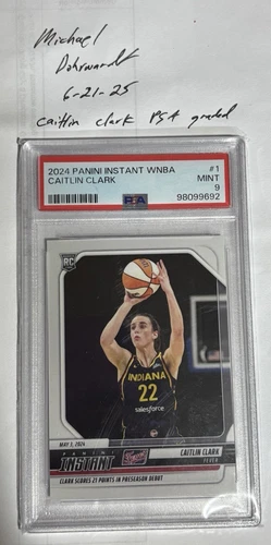 2024 Panini Instant WNBA - #1 Caitlin Clark (RC) graded 9 CGC
