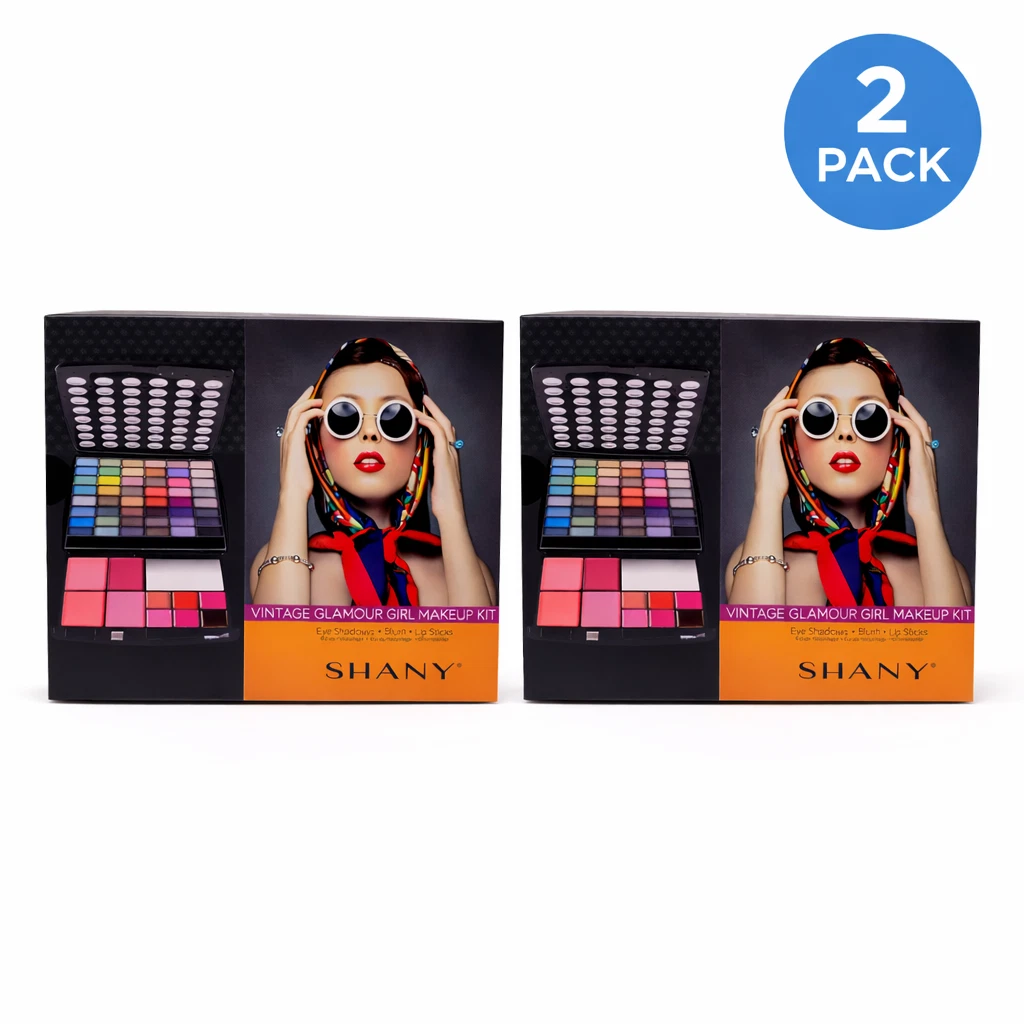 SHANY Vintage Glamour Girl Makeup Kit Eye Shadows Blush Lip Sticks 2 Pack New
Opens in a new window 