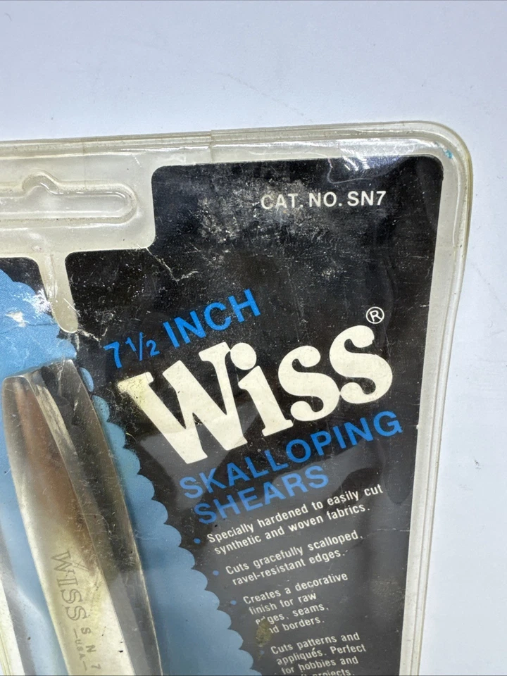 Wiss Skalloping Shears No. SN-7 Vintage Made In USA In Original Packaging - Image 2 of 4