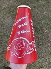 VINTAGE VERY NICE 1960'S ARKANSAS RAZORBACKS HOG CALLER PIG SOOOIE MEGAPHONE UA — photo 2