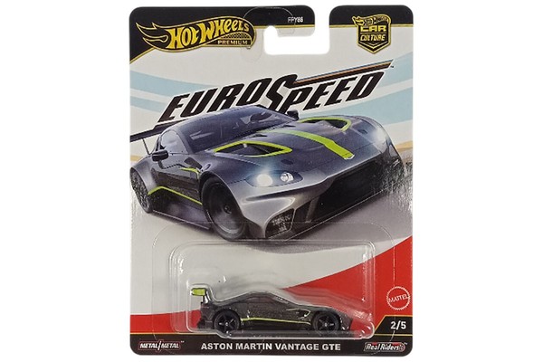 Hot Wheels FPY86-JBK76 Aston Martin Vantage Gte Dunkelgrau Metallic - Euro Speed-image