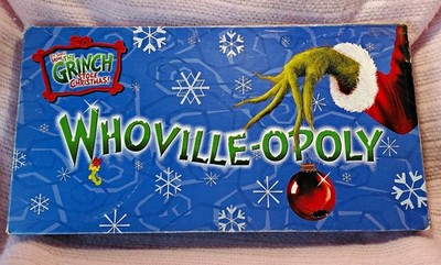 Whoville-Opoly Board Game Vintage 2000 Children's Classic Christmas Grinch Game