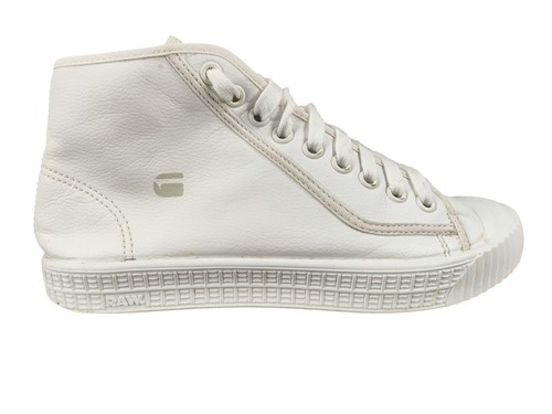 G-Star Rovulc HB Mid Shoes Men's Size US 9 Triple White Sneakers Trainers - Picture 6 of 9