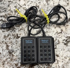 Lot of 2 Vintage Atari Keyboard Controllers