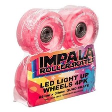 IMPALA LIGHT UP WHEELS 4PK PINK 62mm