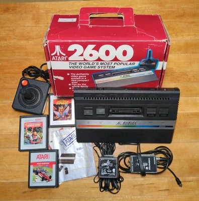 Atari Jr 2600 Rainbow Console CIB w/ Inserts 1987