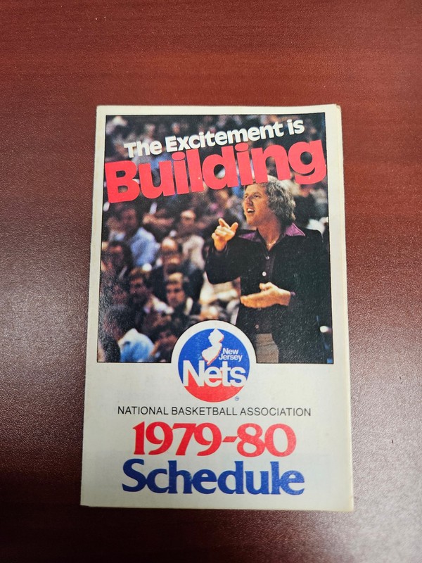 ES25 New Jersey Nets 1979/80 NBA Basketball Pocket Schedule - MidLantic