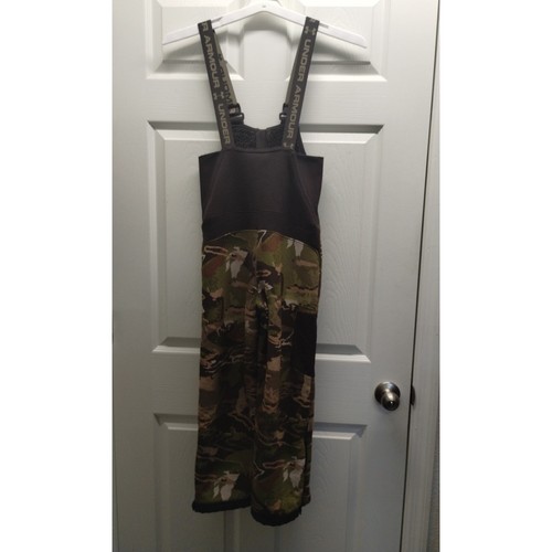 Under Armour Bibs Size Youth Small Stealth Mid Season Camo X-Storm Fleece Lined - Picture 2 of 10