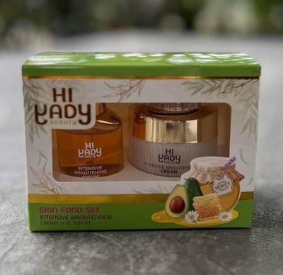 HI LADY BEAUTY Skin Food Set Intensive Brightening Serum & Cream Gesicht