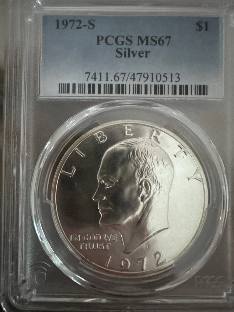 MS 67 Graded 1972 Eisenhower Dollars (1971-1978) for sale | eBay