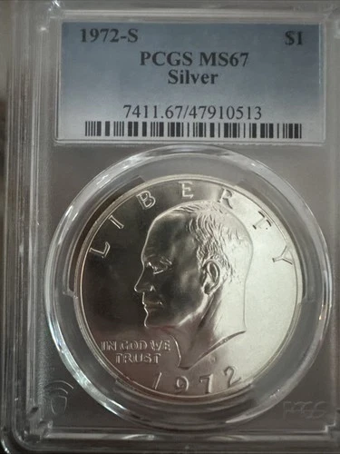 1972-S Eisenhower Dollar 40% Silver — photo from the most recent tracked eBay sale