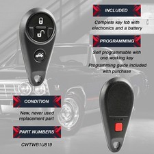 2 Remote Head Keys For Subaru WRX STI Forester 2015-2019 – CWTWB1U81 G Chip, KEYXPRESS Non-OEM