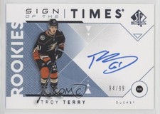 2018 SP Authentic Sign of the Times Rookies 94/99 Troy Terry #SOTR-TT Auto 11jd