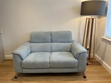 Sofology Illinois Fabric 2 Seater in Lifestyle Textured Duck Egg Blue