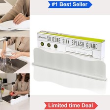 Silicone Sink Splash Guard 17 Inch Non Slip Suction Base Kitchen Counter