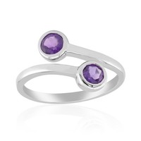 Cavill Damenring Sterlingsilber Amethyst 0,46Ct Platinbeschichtet- Echtschmuck