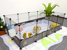 Guinea Pig Cages 8 Sq Ft Expandable C C Cage Habitats for 2 Small Animal Pet Pla