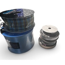 Blue Ribbon Lot Plaid, Light Blue 6 Roll Craft Bundle
