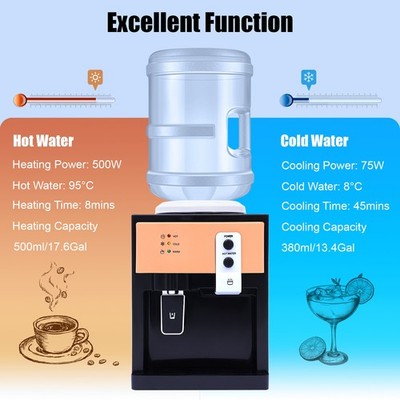Warm / Hot & Cold Electric Water Dispenser Freestanding Top Loading Office 550W