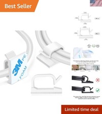 5/8 Durable Adhesive Cord Clips 60pcs for Effortless Cable Organization