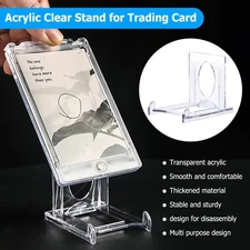 5-50PCS Clear Acrylic Trading Card Stands for Coins Sports Cards Display Holder