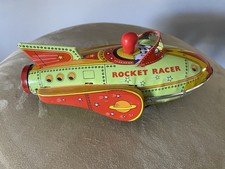 2001 Schylling Rocket Racer Friction Power Tin Toy with Box