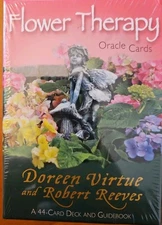Flower Therapy Oracle Cards 44-Card Deck Guidebook Doreen Virtue Robert Reeves
