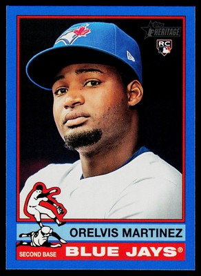 #ad #ad 2025 Topps Heritage Orelvis Martinez Dark Blue #383 RC Blue Jays BASEBALL $4.00