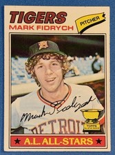 1977 Topps Mark Fidrych RC Rookie Card #265 Detroit Tigers. rookie card picture
