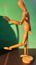 Manichino artista in legno vintage modello articolato figure in legno artisti 13"