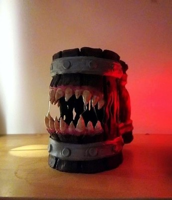 Dungeons & Dragons  Mimic Barrel    Fantasy Figur, 3D-gedruckt, Sammlerstück