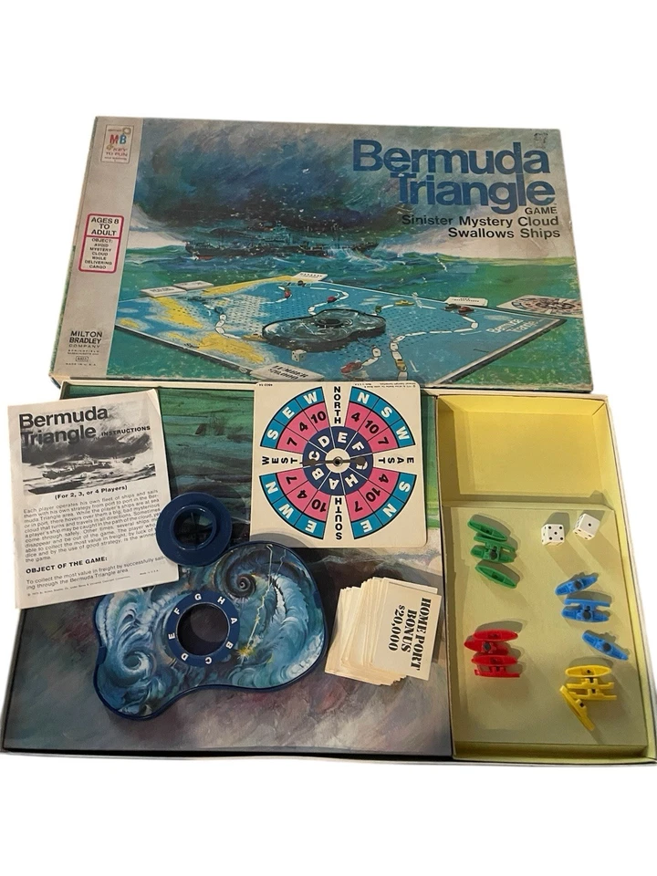 Vintage 1976 Bermuda Triangle Family Board Game by Milton Bradley - COMPLETE - Image 2 of 4