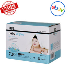 RICO Baby Wipes, Soft Pack With Easy Flip-Top Lid, Ultra Moisturizing, 720-Count