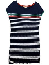 Boden Blue 100% Cotton Stripe Leah Jersey T-Shirt Dress Size 6 Preppy Old Money
