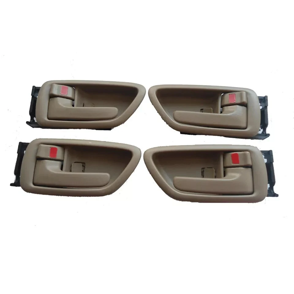 Manija de puerta beige interior izquierda derecha Toyota Sequoia Tundra Avalon Fit 01-07 4 piezas Foto 2 de 4
