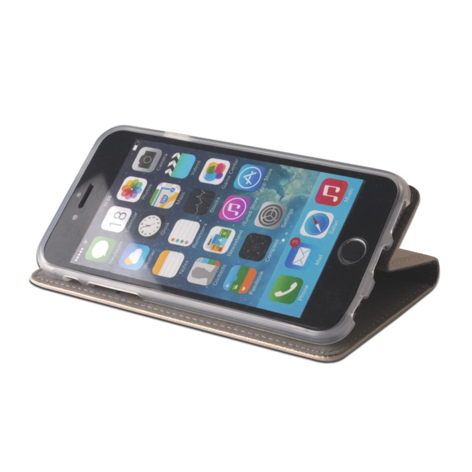 ETUI FOLIO HOUSSE CONTOUR AIMANTE POUR SONY XPERIA E5 SM30 OR GOLD - Photo 3/4