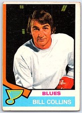 1974-75 O-Pee-Chee Bill Collins St. Louis Blues #364